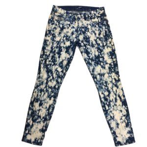 MOTHER The Looker Ankle Hot Spot Acid Wash Jeans